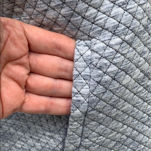 ANN TAYLOR FACTORY Heather Gray Quilt Moto Jacket - Picture 9 of 11